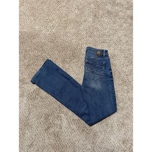 Bke Payton Jeans Womens 27L Blue Bootcut Blue Western Riding Outdoor